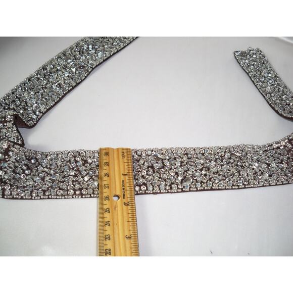 Brown beaded formal wear belt sash, wedding belt  prom dress sash dress belt - Picture 3 of 5